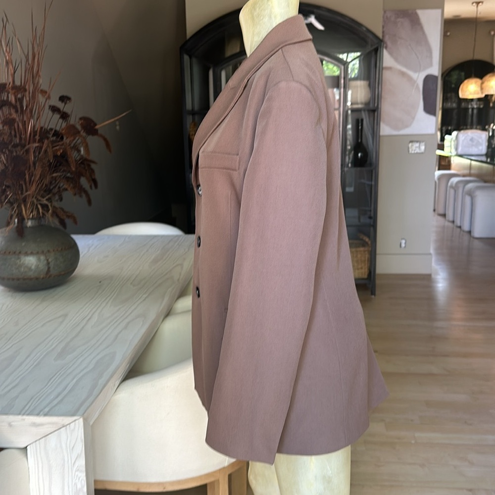 ZARA asymmetrical blazer. Size medium. Worn once. - Picture 2 of 4